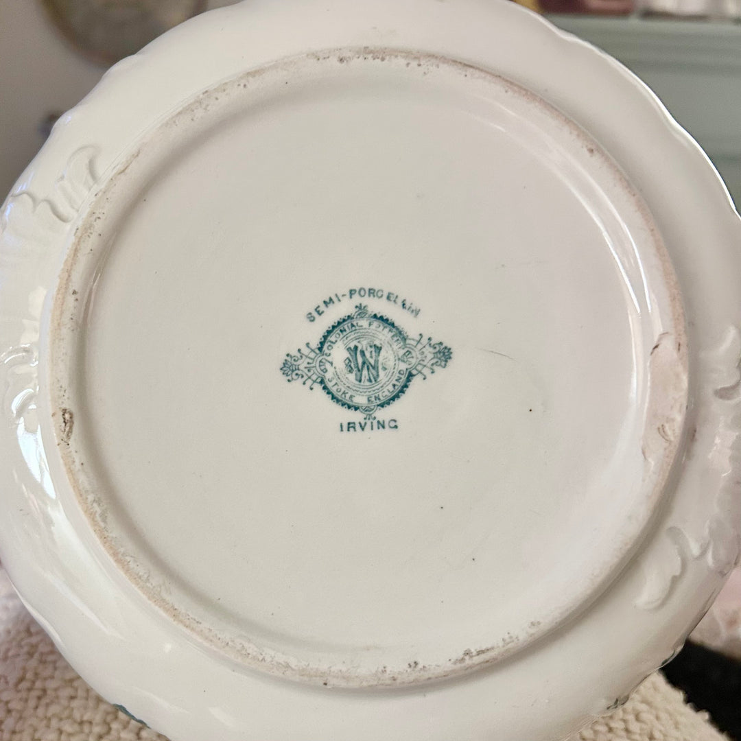 Antique English Covered Chamber Pot | F. Winkle & Co. “Irving” | c. 1900–1910