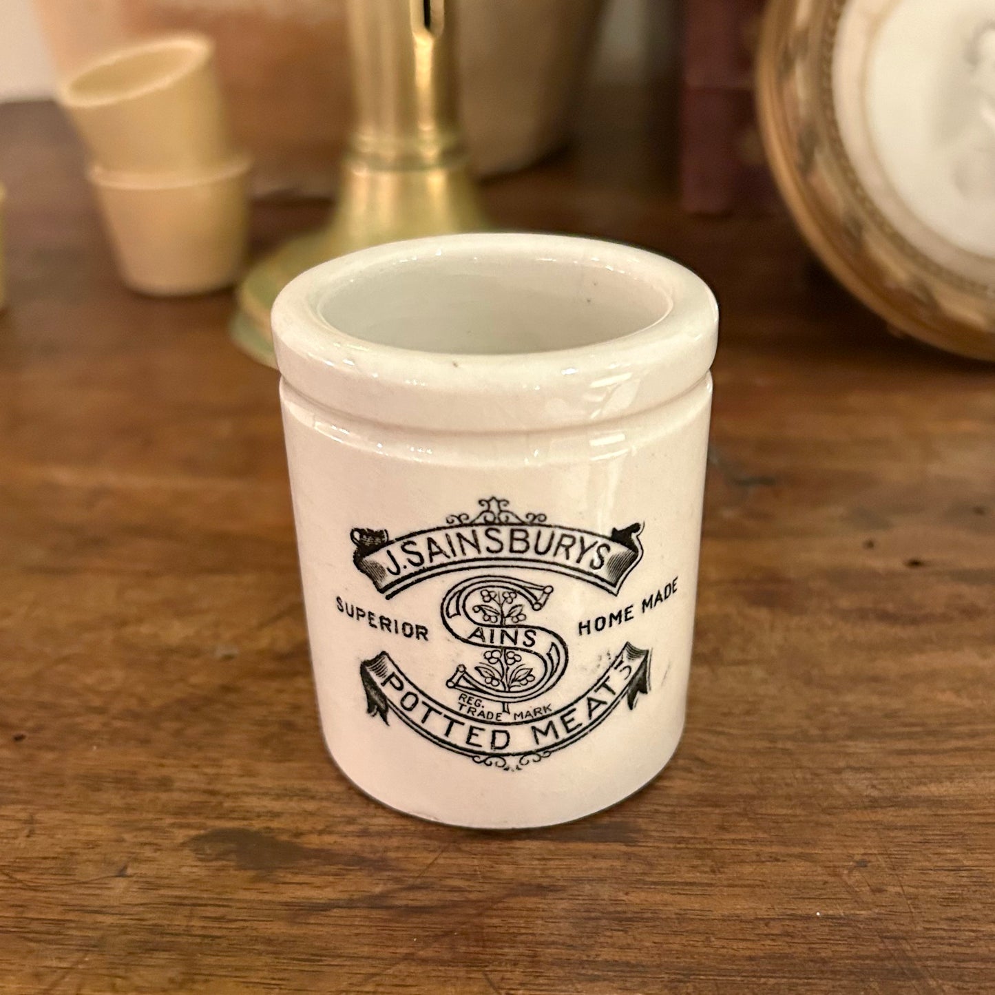 Antique J. Sainsbury’s Potted Meats Jar