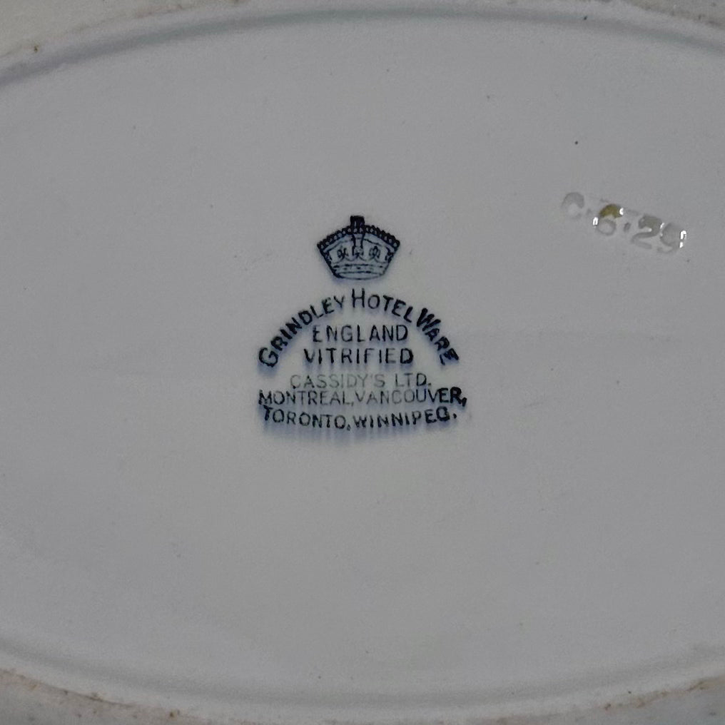 Vintage Grindley Hotelware Oval Platter – England