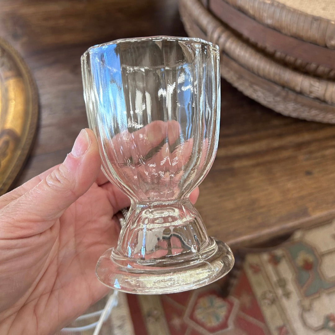 Set of Six Antique French Bistro Glasses