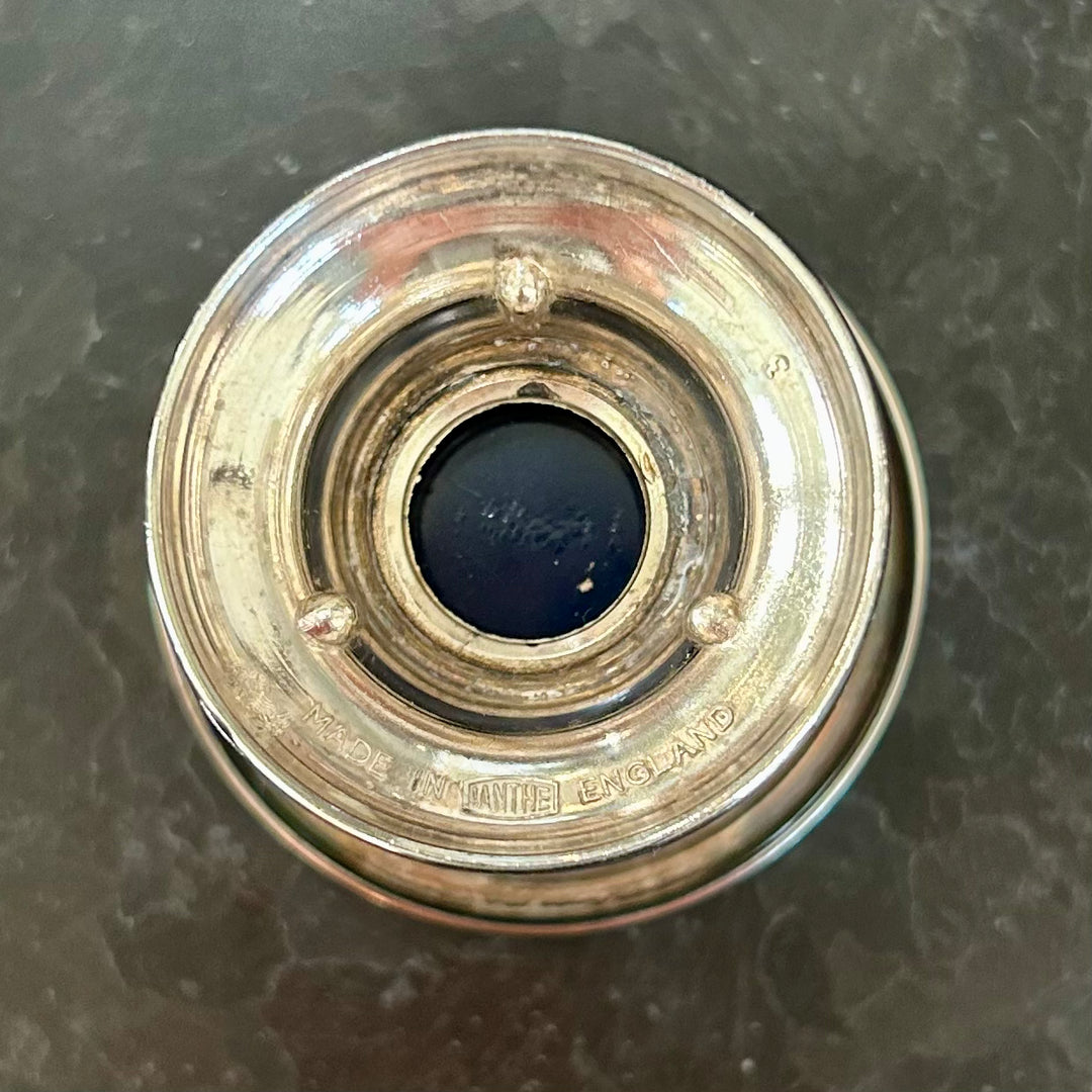 Vintage Ianthe silverplate condiment set