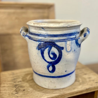 Antique Alsatian Salt-Glazed Stoneware Pot | Circa 1880–1920