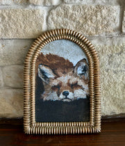 “sleepy fox” 4x6