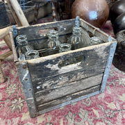 Vintage dairy bottle crate