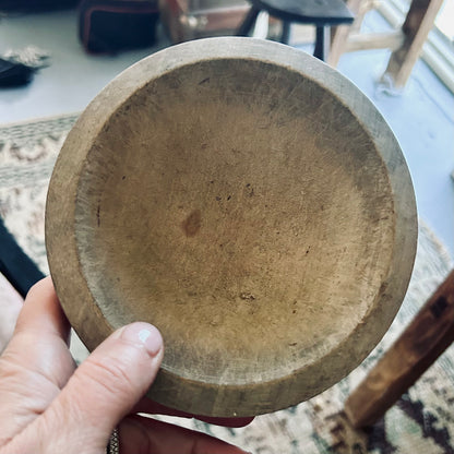 Vintage Hand-Turned Wooden Bowl Circa 1920–1950s