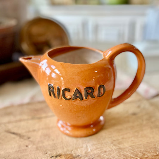 Vintage French Ricard Stoneware Pitcher
