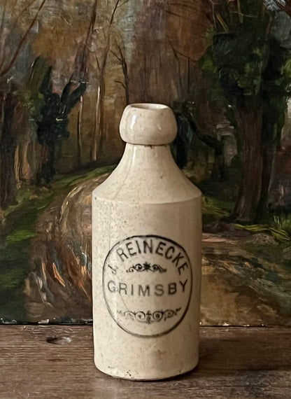 Antique Inkwell & Ginger Beer Bottles