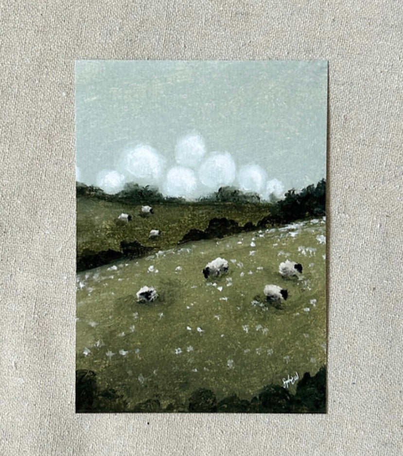 “Woolen Hills” Fine Art Print (framed) 5x7"