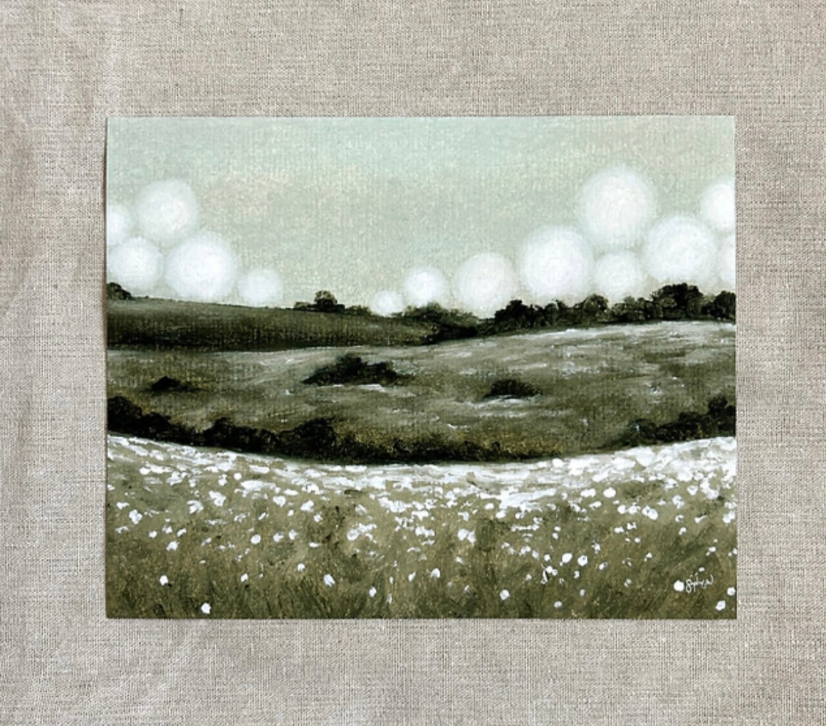 "Rolling Hills" Fine Art Print (framed) 8x10"