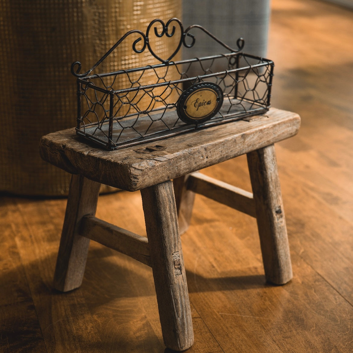 Vintage French- “Épices” Wire Spice Rack