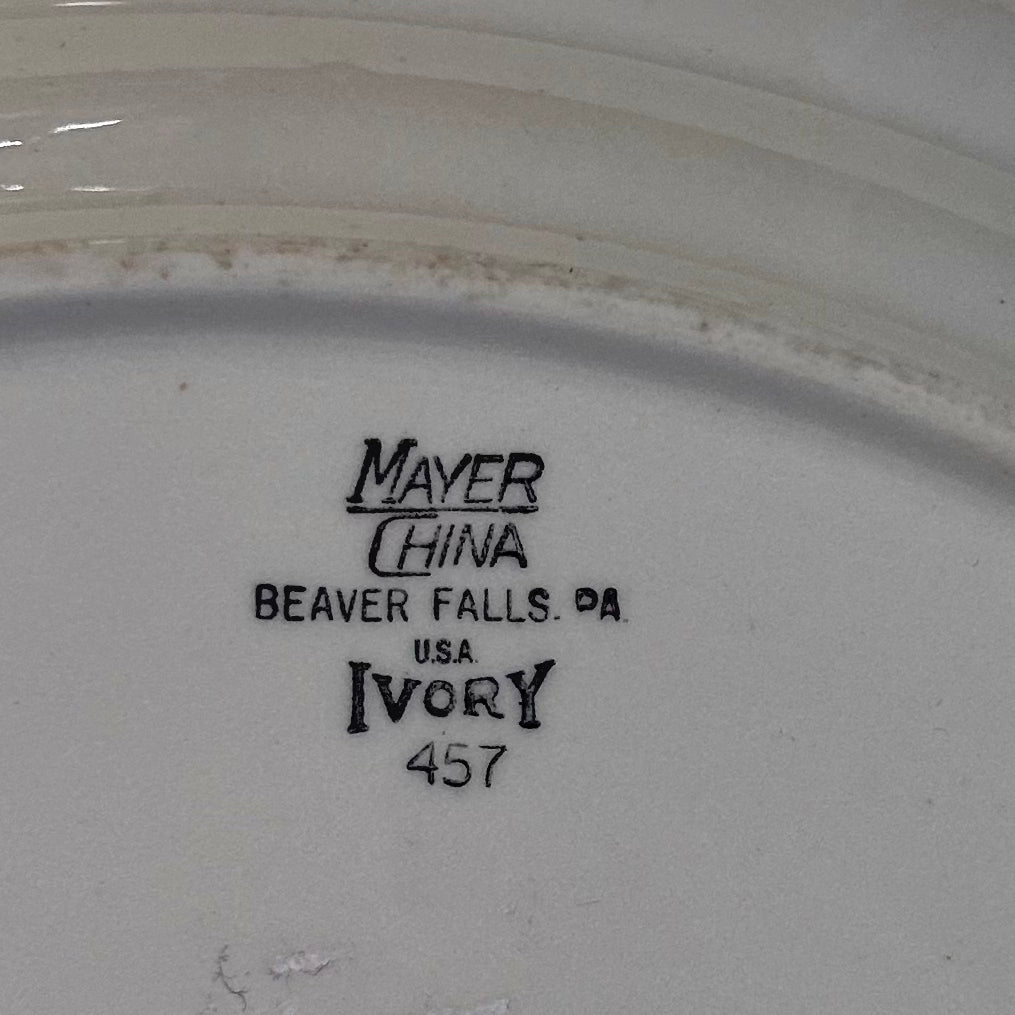 Vintage Mayer China Oval Serving Platter – Powder Blue