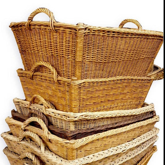 Large Antique French Market Basket