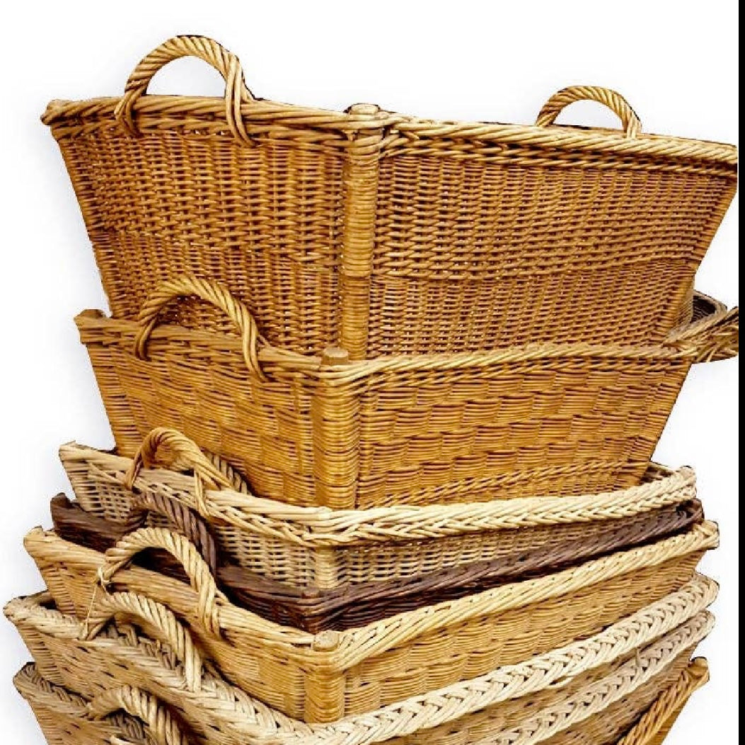 Large Antique French Market Basket