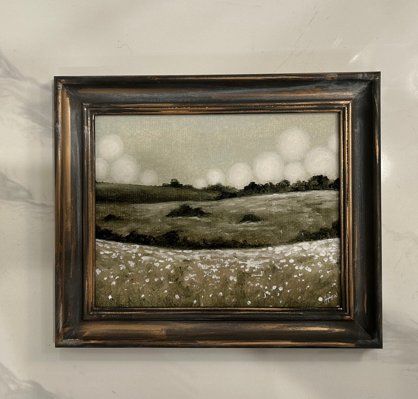 "Rolling Hills" Fine Art Print (framed) 8x10"