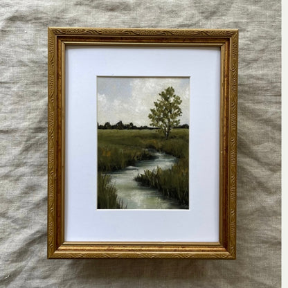 Quiet bend in french vintage frame