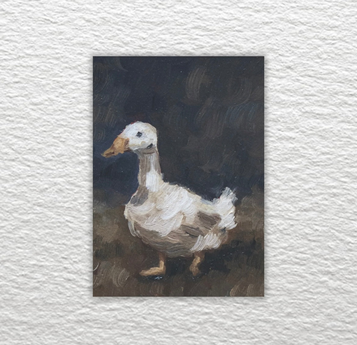 “the goose” 4x6" (Framed)