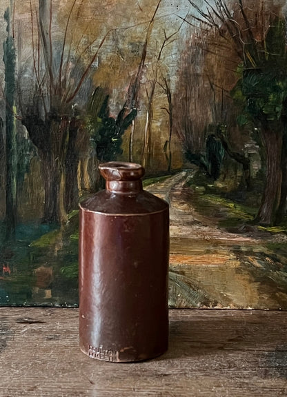 Antique Inkwell & Ginger Beer Bottles