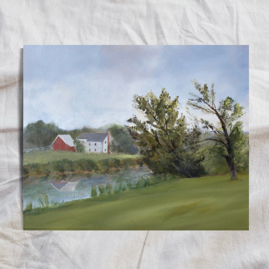 Beside still waters (custom frame)12x18”