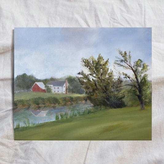 Beside still waters (custom frame)12x18”