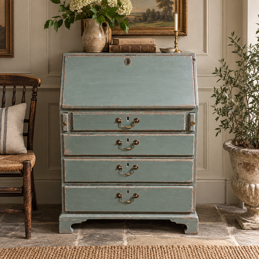 Antique Georgian Painted Bureau | c. 1800