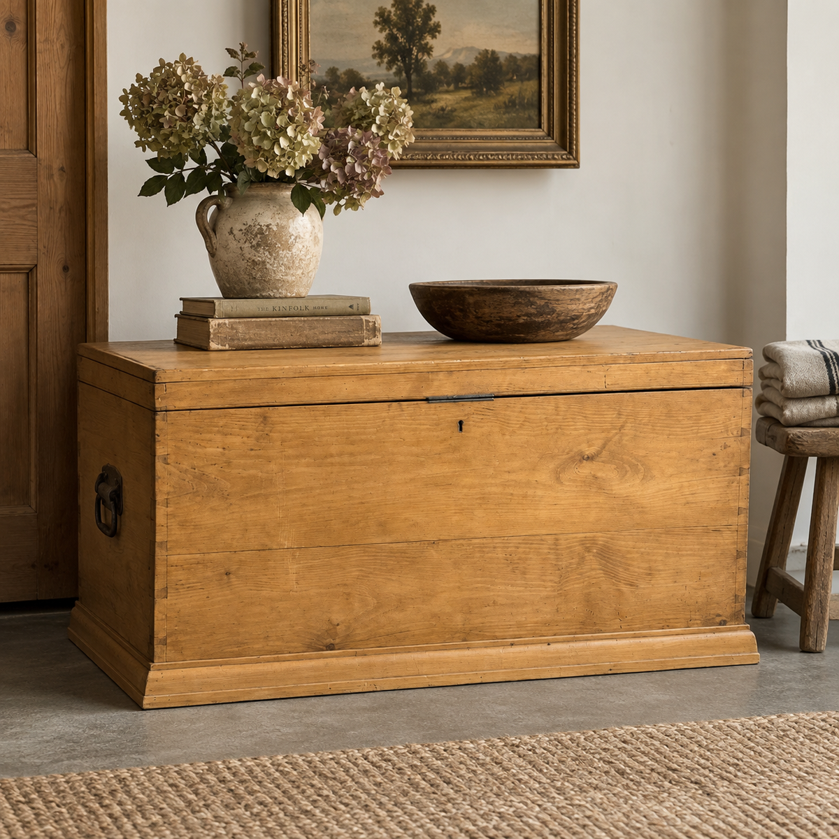 Antique English Pine Blanket Chest | c. 1880–1910