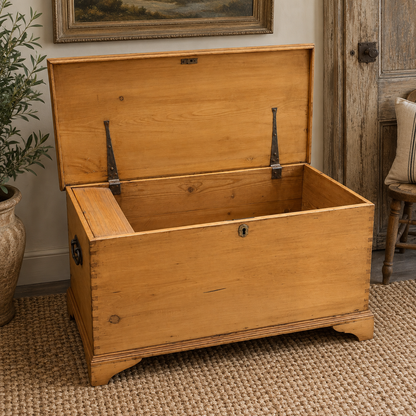 Antique Pine Blanket Chest