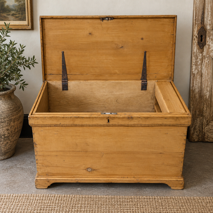 Antique Pine Blanket Chest