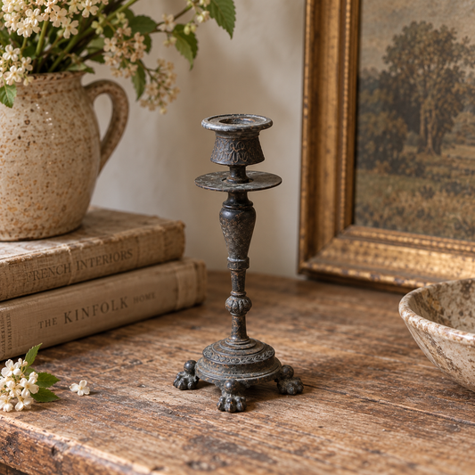 Antique Cast Metal Candlestick | c. 1890–1910