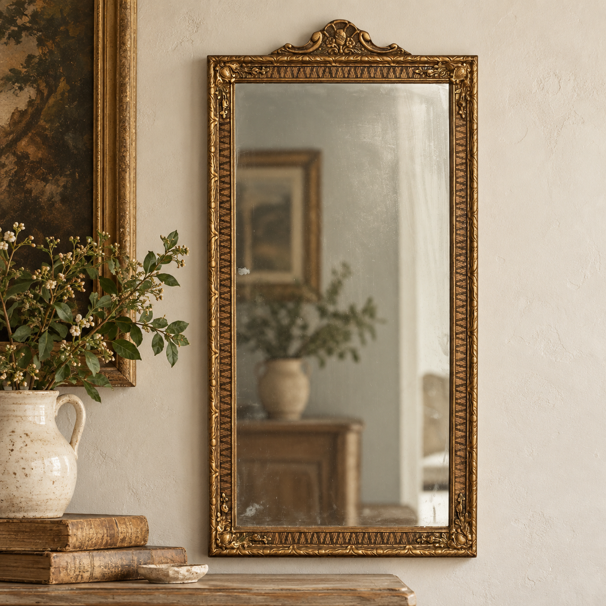 Antique Gilt Wall Mirror