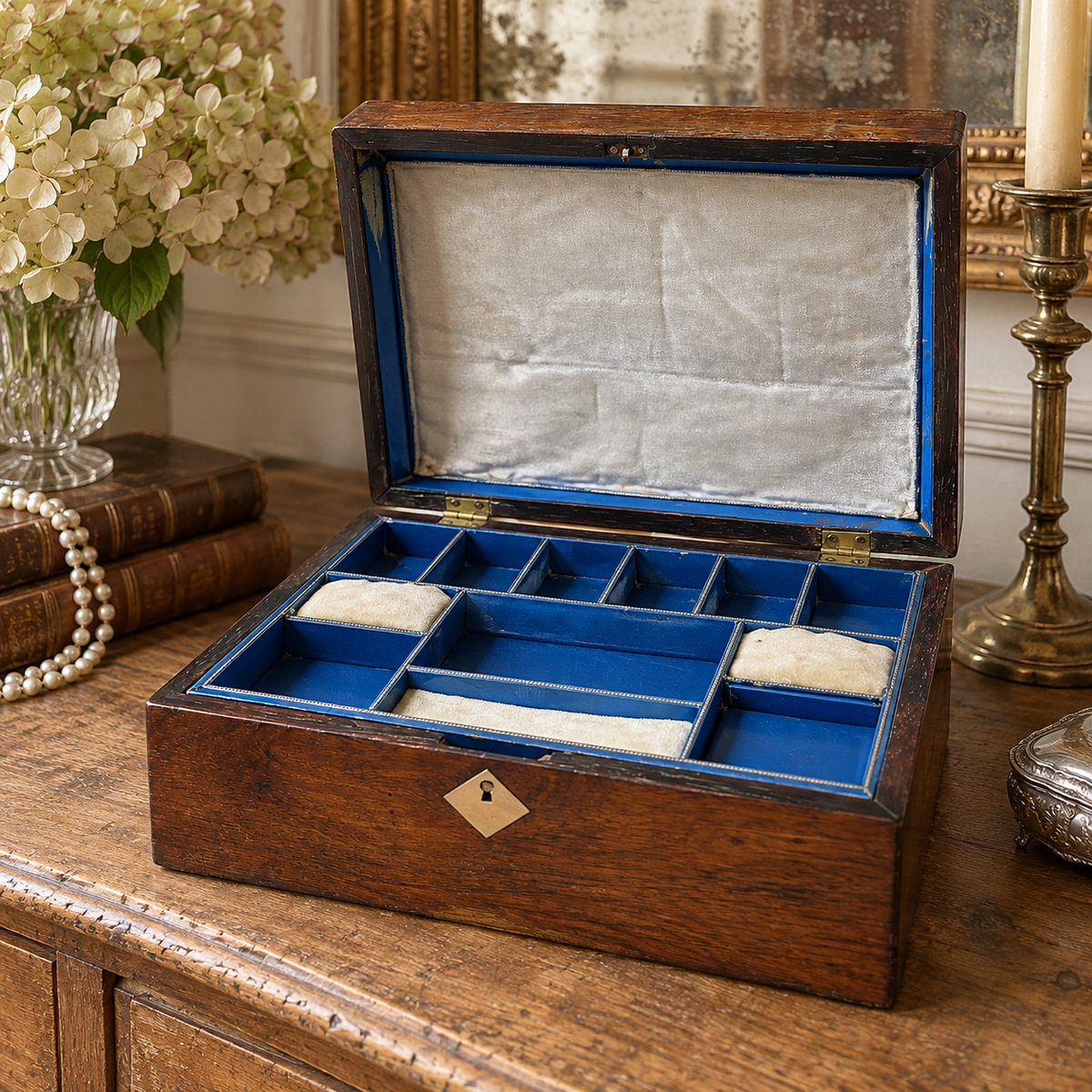 Antique English Rosewood Jewellery Box | c.1850–1870