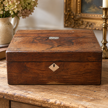 Antique English Rosewood Jewellery Box | c.1850–1870