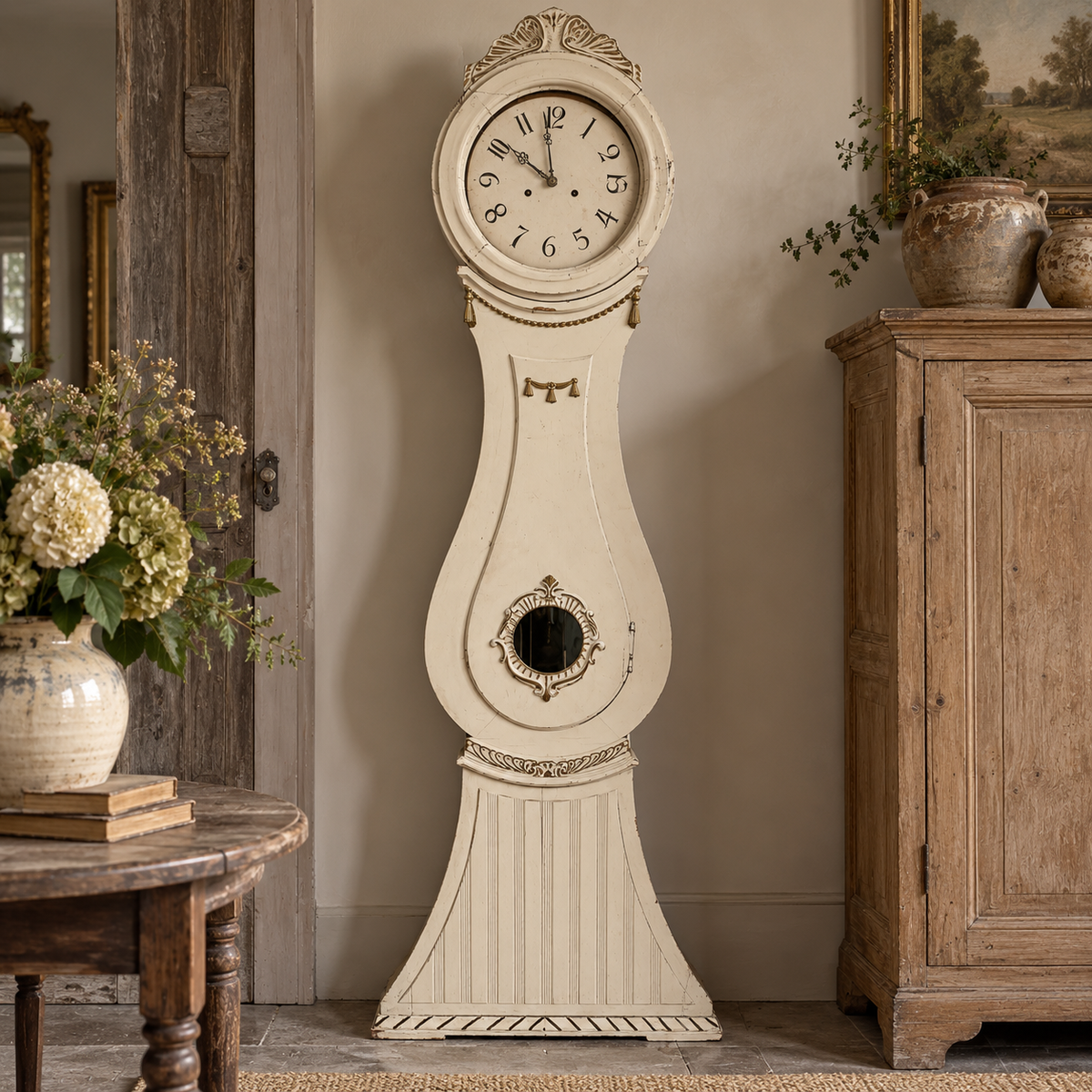 Antique Swedish Mora Clock, c. 1820–1850
