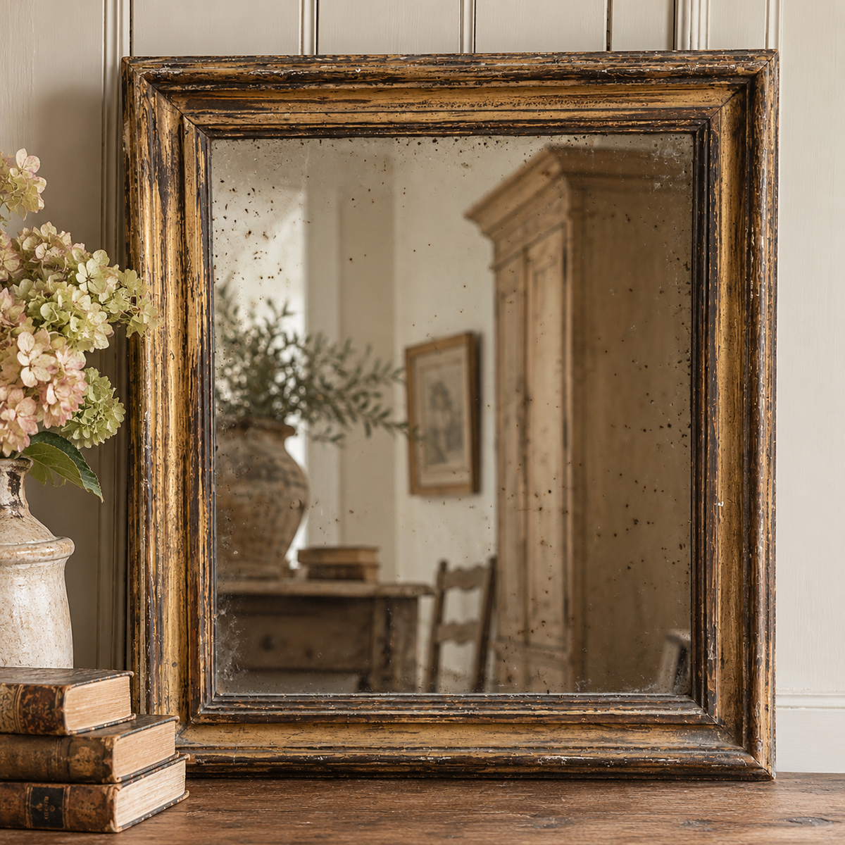 Antique 19th-Century Giltwood Mirror