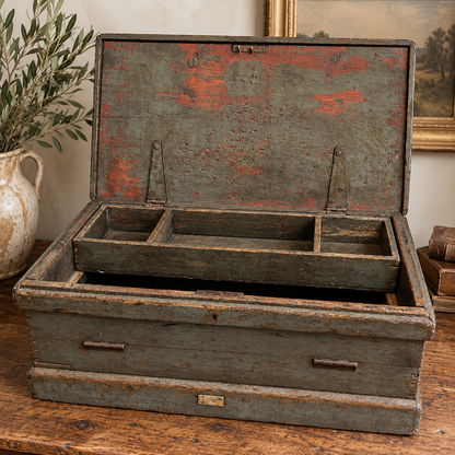 Antique Military Footlocker | c. 1900