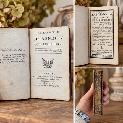 Pair of 18th-Century French Leather-Bound Books