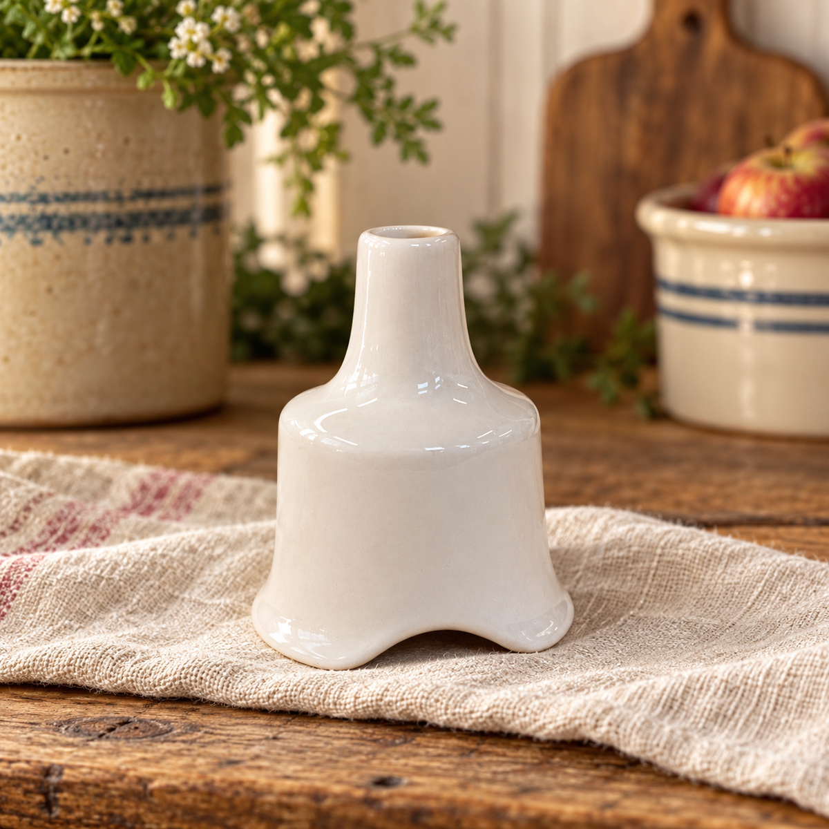 Vintage English Ceramic Pie Funnels