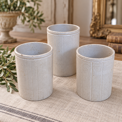 English Vintage stoneware pots