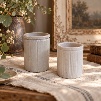 English Vintage stoneware pots