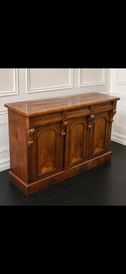Antique Victorian Walnut Sideboard Late 19th century