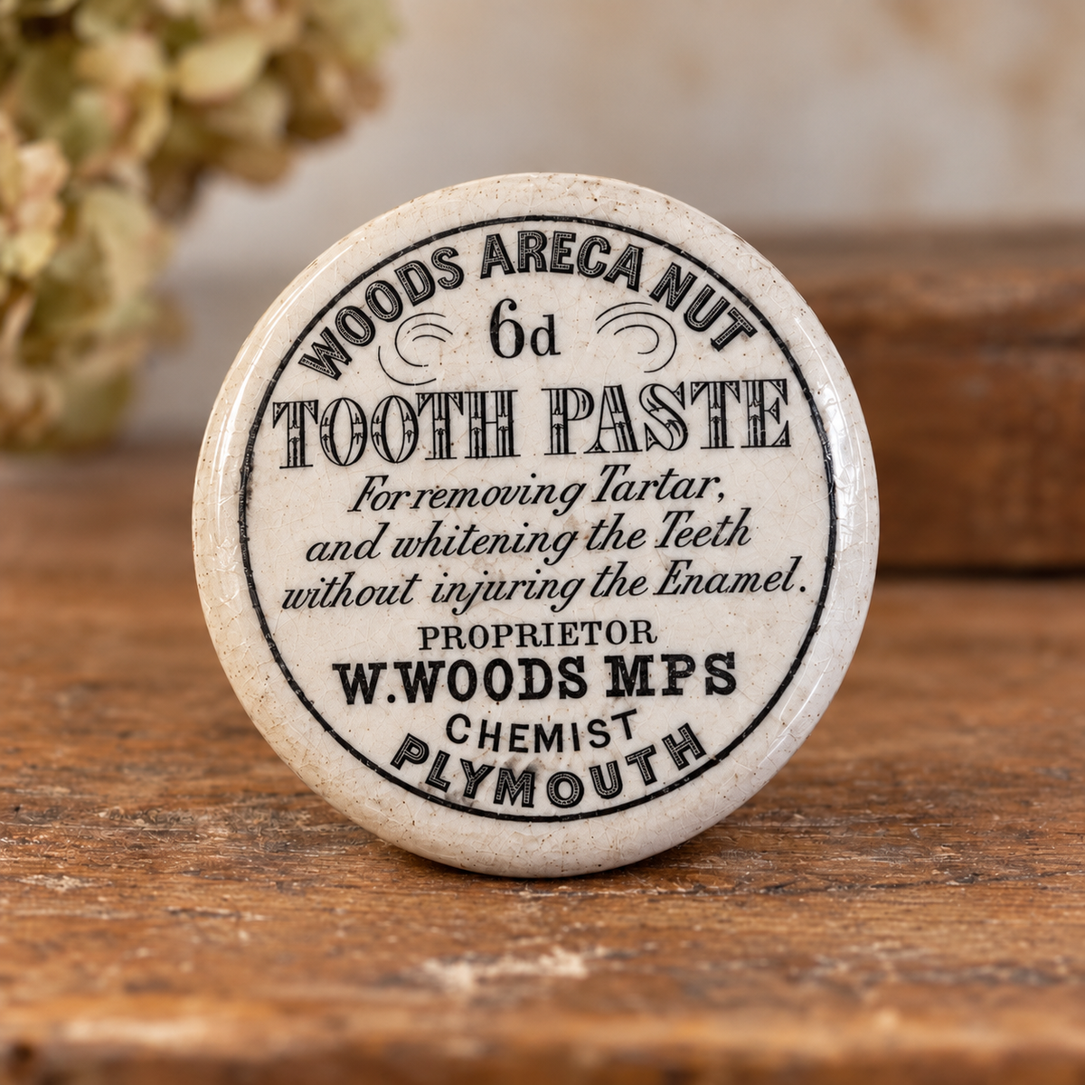 Antique English Toothpaste Pot Lids | Victorian Era