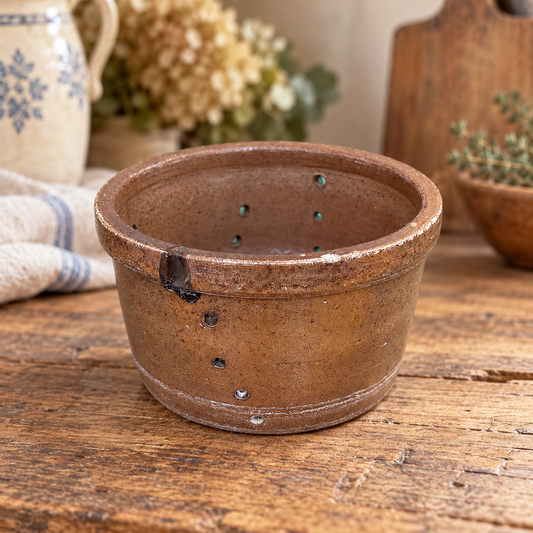 Vintage French Stoneware Cheese Moulds