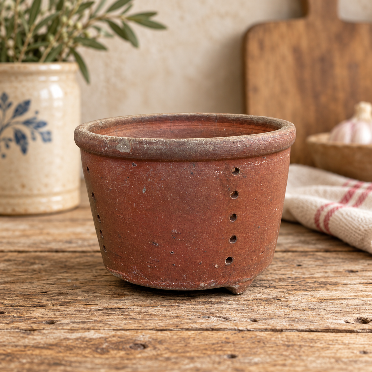 Vintage French Stoneware Cheese Moulds