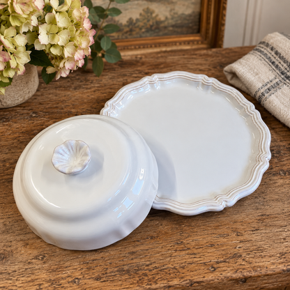Vintage French Faïence Covered Serving Dish – Lallier à Moustiers