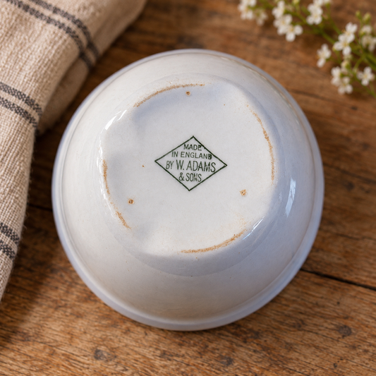 Vintage English Ironstone Mixing Bowls – Set of Two
