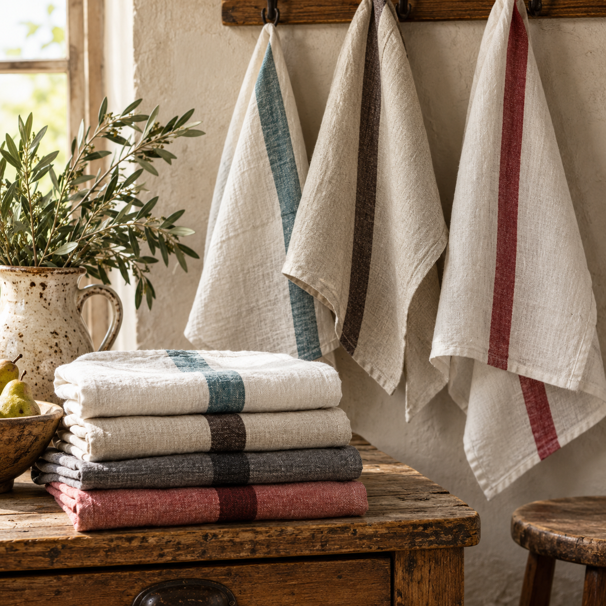 Charvet Éditions Doudou Linen Tea Towel – Made in France