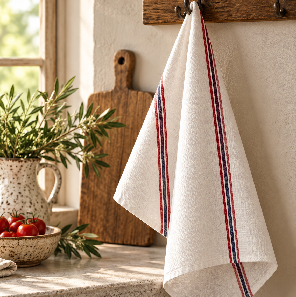 Charvet Éditions Drapeau Linen Tea Towel – Made in France