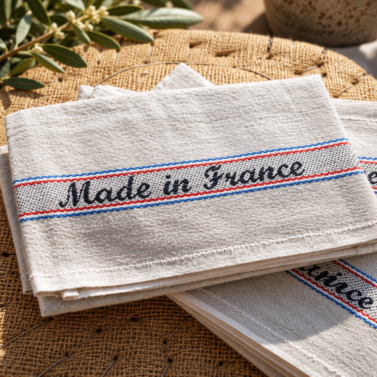Charvet Éditions “Made in France” Tea Towel