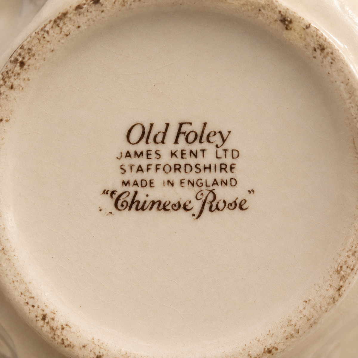 Vintage Old Foley Chinese Rose Floral Pitcher – James Kent, England