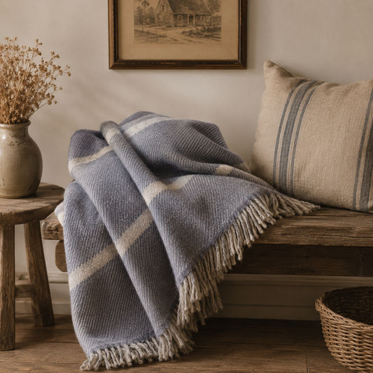 Welsh wool throw - large