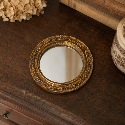 Vintage Italian Gilt Petite Mirror